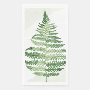 Minimalist Green Fern Napkin