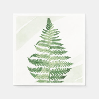 Minimalist Green Fern Napkin