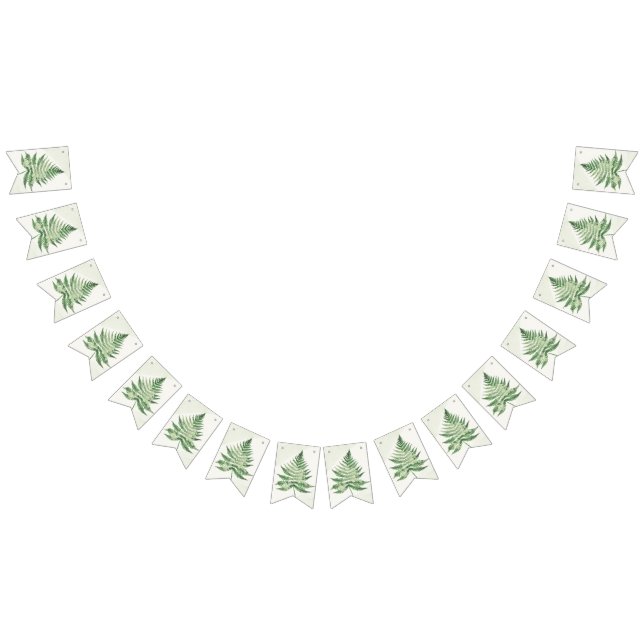 Minimalist Green Fern Wedding Sign (All)