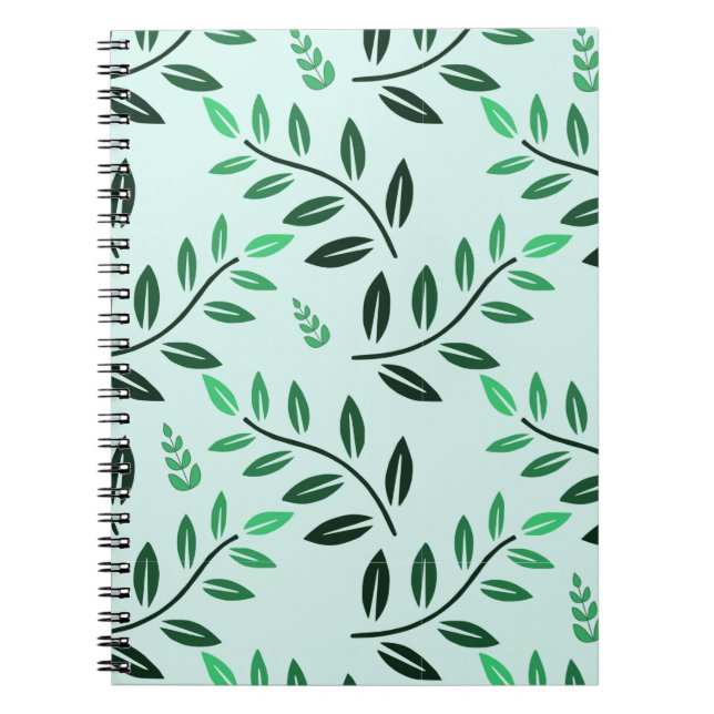 Minimalist Green Foliage Journal Botanical Nature (Front)