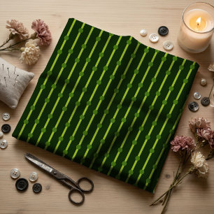 Minimalist Green Geometric Dots and Stripes Fabric