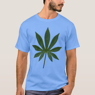 Minimalist Green Leaf Nature Graphic T-Shirt