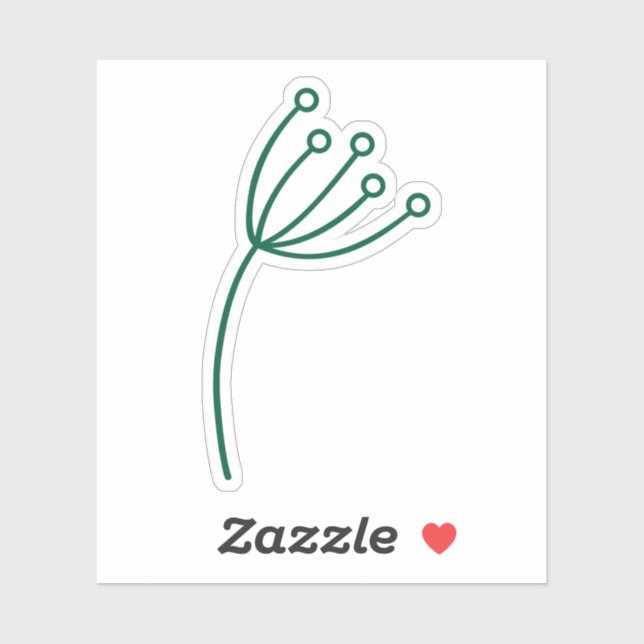 Minimalist Green Line Art (Sheet)