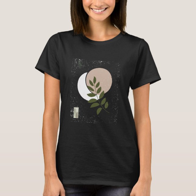 Minimalist Greenery Art T-Shirt (Front)