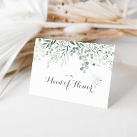 Minimalist Greenery Eucalyptus Bridal Party 