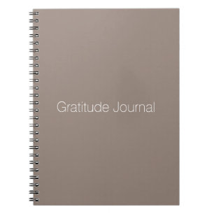 Minimalist greige beige custom gratitude journal