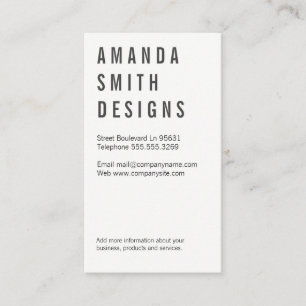 Minimalist / Grey Business Card
