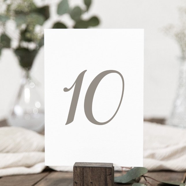 Minimalist Grey Colour Table Number 10 (Creator Uploaded)