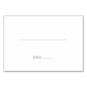 Minimalist Grey Line Table Number
