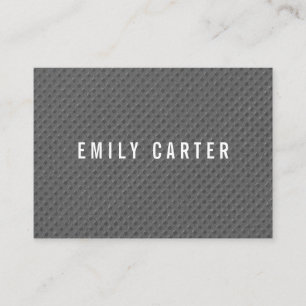 Minimalist Grey Pattern Business Card
