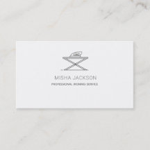 Minimalist Grey White Professional Ironing laundry