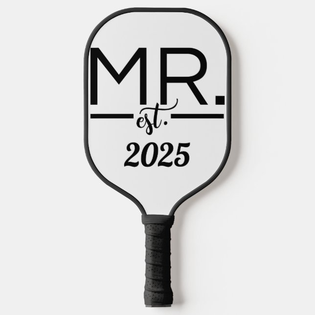 Minimalist Groomsmen Pickleball Paddle (Front)