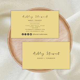 Minimalist Groovy Modern Professional Branding Business Card