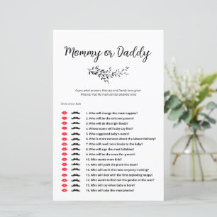 Minimalist Guess Who Said It Mummy or Daddy game