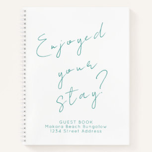 Minimalist Guest Feedback Guest Book