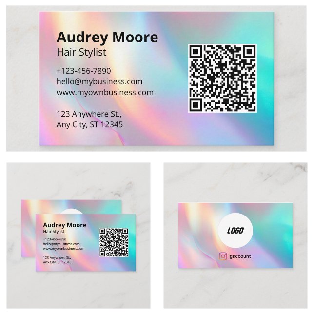 Minimalist Hair Stylist Business Card (Minimalist Hair Stylist Business Card
)