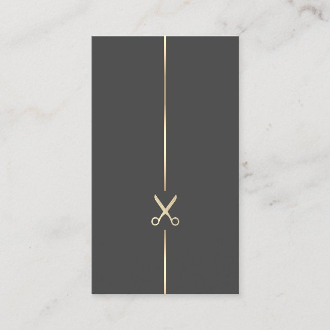 Minimalist Hair Stylist Business Card (Front)