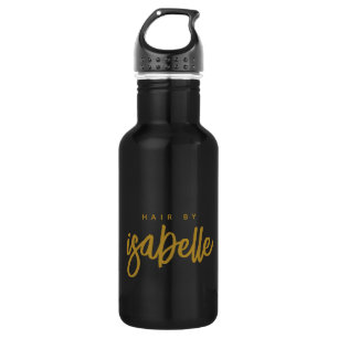 Minimalist Hair Stylist Gold Brush Script Black 532 Ml Water Bottle