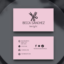 Minimalist hairstylist hairdresser
