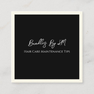 Minimalist Hairstylist Wig Bundle Maintenance Card