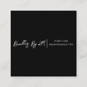 Minimalist Hairstylist Wig Bundle Maintenance Card