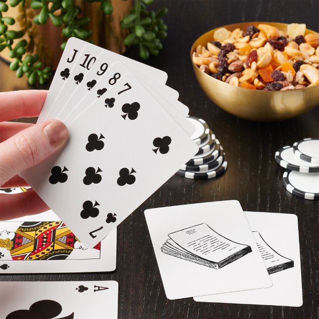 Minimalist Hand-Drawn Stack of Paper Playing Cards (Creator Uploaded)
