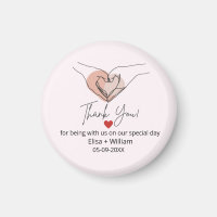 Minimalist Hand Heart Gesture Wedding Guest Gift M