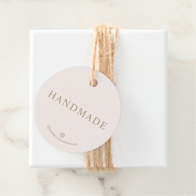 Minimalist Handmade Product Tag (In Situ)