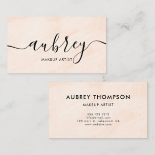 Minimalist Handwritten Calligraphy Custom Business Card