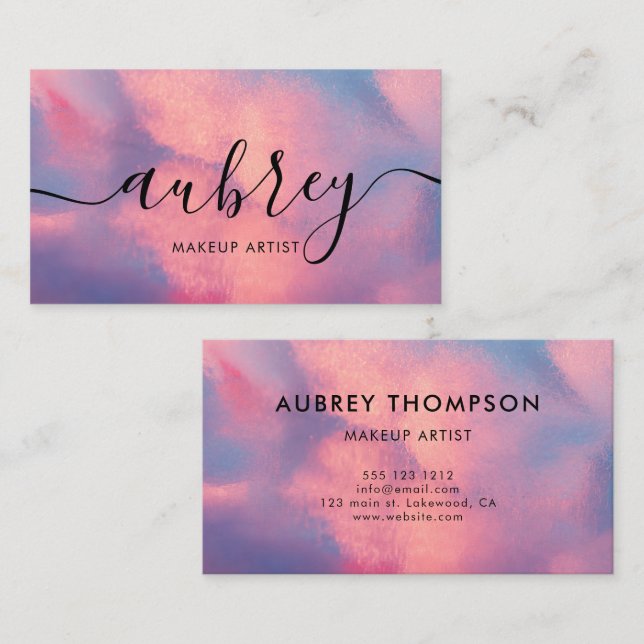 Minimalist Handwritten Calligraphy | Custom Business Card (Front/Back)