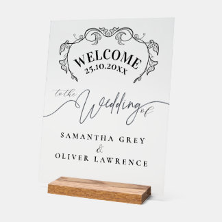 Minimalist Handwritten Elegant Welcome Sign