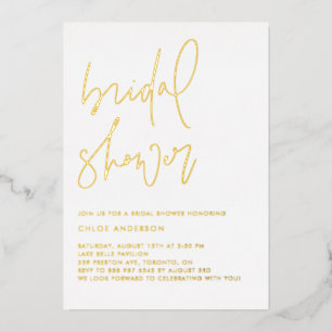 Minimalist Handwritten Script Bridal Shower