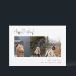 Minimalist Handwritten Script Multi Photo Four Holiday Card<br><div class="desc">Minimalist Handwritten Script Multi Photo Four Holiday Card</div>