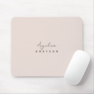 Minimalist handwritten script, simple and modern  mouse mat