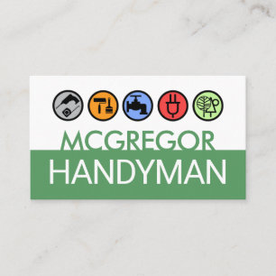 Minimalist Handyman Tools Layer Business Card