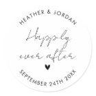Minimalist Happily Ever After Wedding Favour