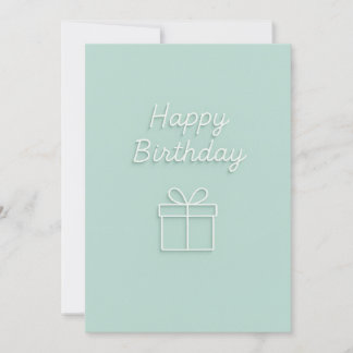 Minimalist Happy Birthday Gift Design