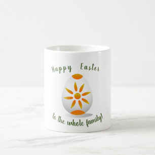 Minimalist Happy Easter pretty cartoon Coffee Mug