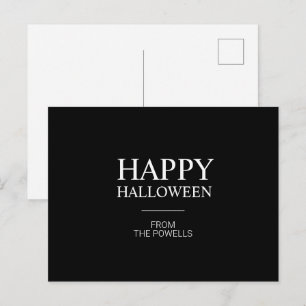 MINIMALIST HAPPY HALLOWEEN POSTCARDS   CLASSIC
