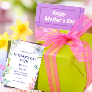 Minimalist Happy Mother's Day Card for Grandma