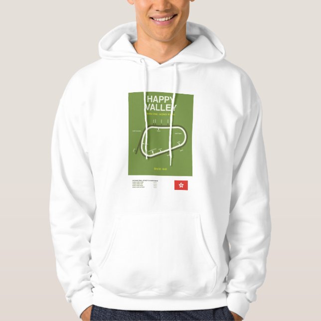 Minimalist Happy Valley Horse Racing Course Hoodie (Front)