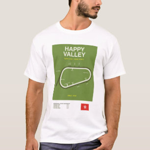 Minimalist Happy Valley Horse Racing Course Tee