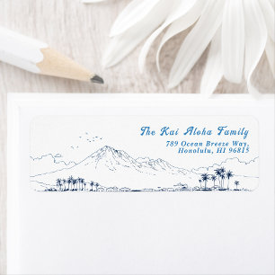 Minimalist Hawaii Mountain Return Customizable