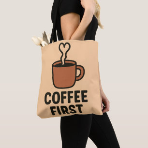 Minimalist Heart Steam Tote Bag Design