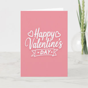 Minimalist Heart Valentines Card
