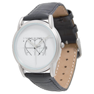 Minimalist Heart Watch - Geometric Line Art Wrist