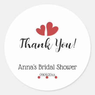 Minimalist Heart Wedding Bridal Shower sticker