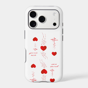 Minimalist Heartbeat and Hands Love Mug – Romantic