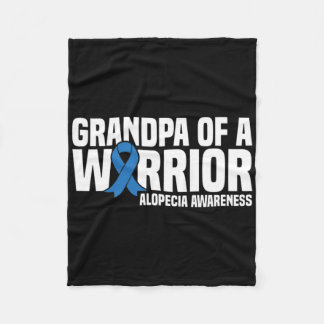 Minimalist Hearts Alopecia Awareness Fleece Blanket