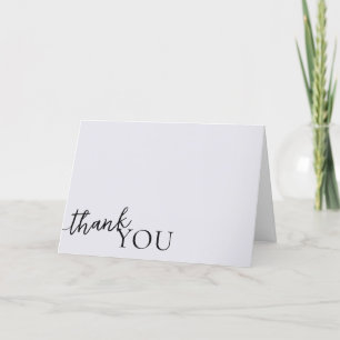 Minimalist Hello Baby Modern Baby Shower Thank You Card